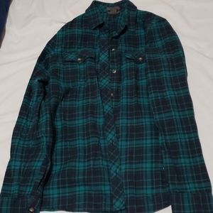Eddie bauer Green plaid flannel